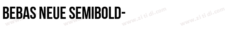 bebas neue semibold字体转换
